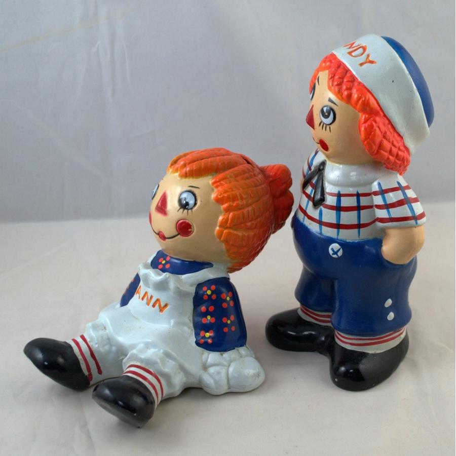 ラガディアン&アンディ ペア貯金箱 : カントリー雑貨DOLL GARDEN