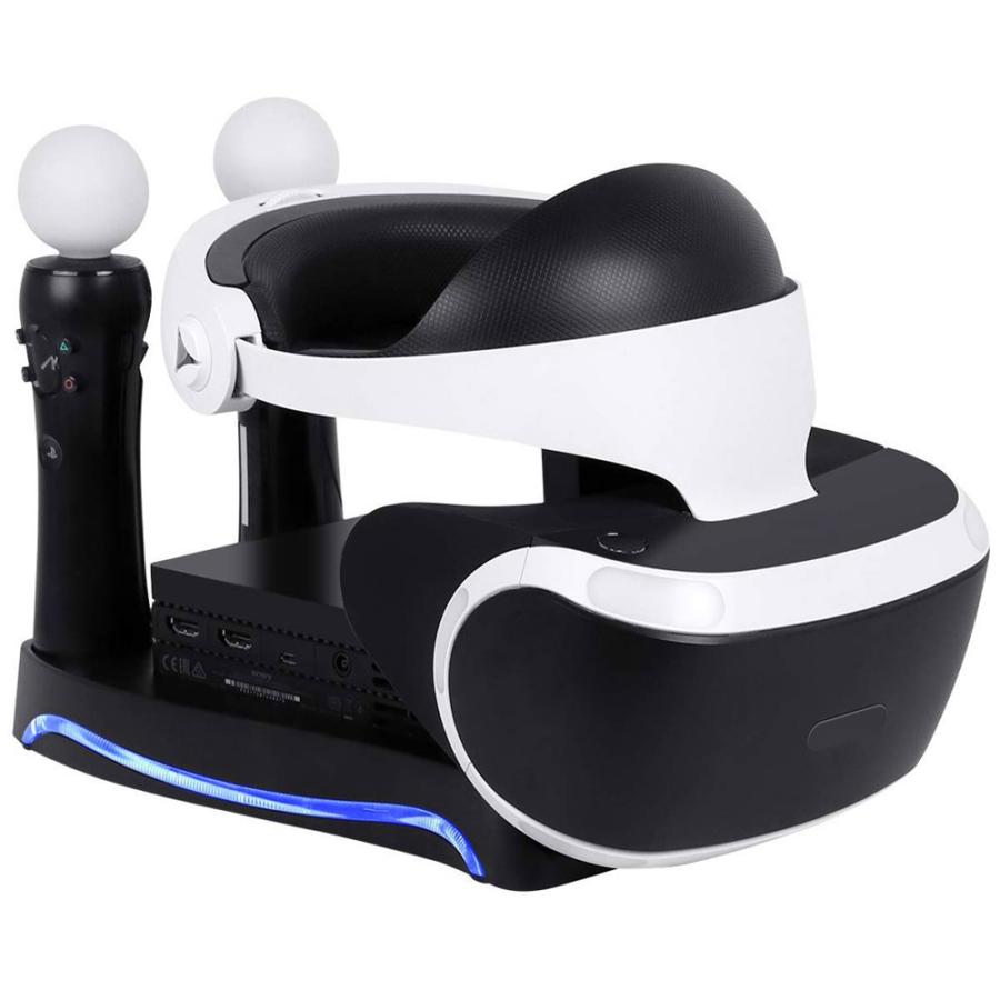 4in1 PSVR スタンド PS Moveコントローラ 2台同時充電 PSVRヘッド