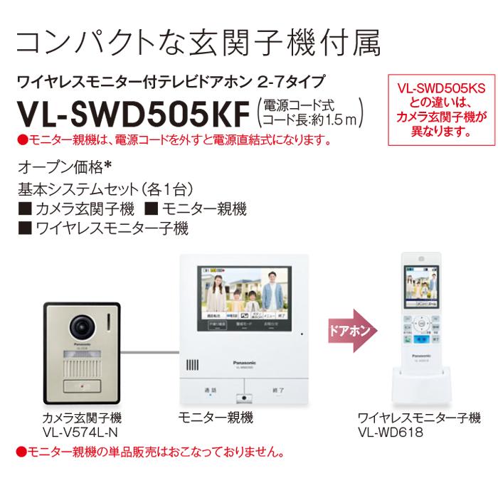 Panasonic（パナソニック） VL-SWD505KF ワイヤレスモニター付 テレビ