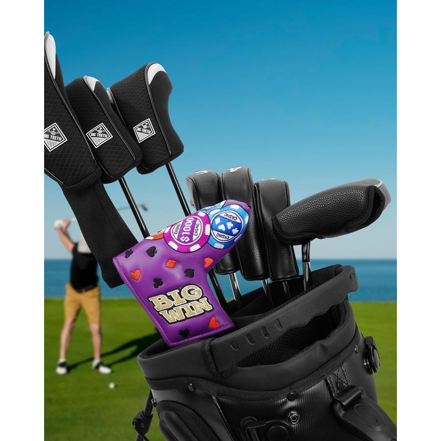 BigTeeth パターカバー ピン型 マグネット ゴルフ ピンタイプ ブレード