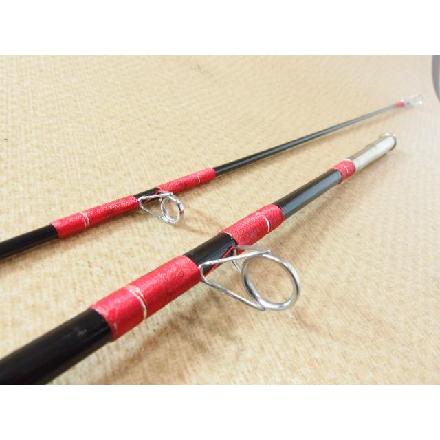 メーカー不明 6ft グラス トップウォーターロッド 2ピースベイトロッド