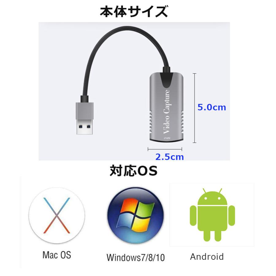 Side3 キャプチャーボード ビデオキャプチャー switch対応 ビデオ