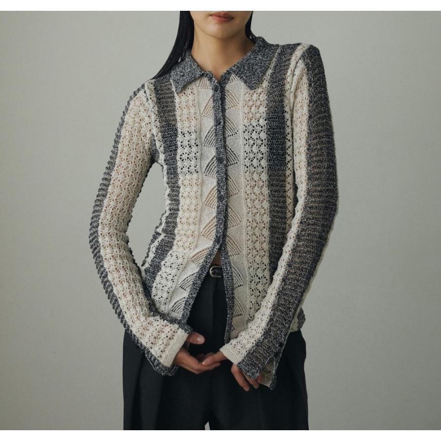 anuke（アンヌーク） (アンヌーク）Mix Knit Shirts 即日発送