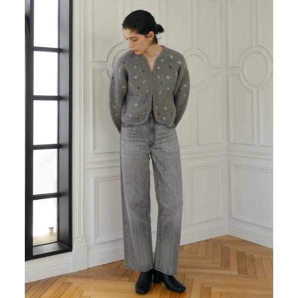 CREDONA（クレドナ） FLOWER EMBROIDERY KNIT JACKET 即納 : RAPTURE