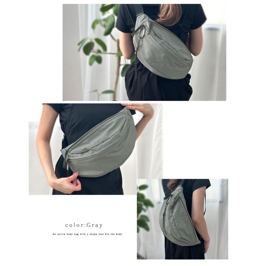 GISELLE ボディバッグ レディース 大容量 メンズ 大きめ 軽い ワン
