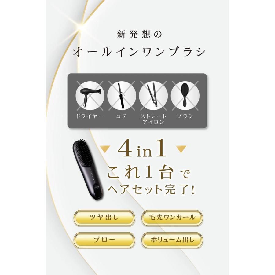 Agetuya（アゲツヤ） 延長保証3年 コードレス ミニブラシアイロン