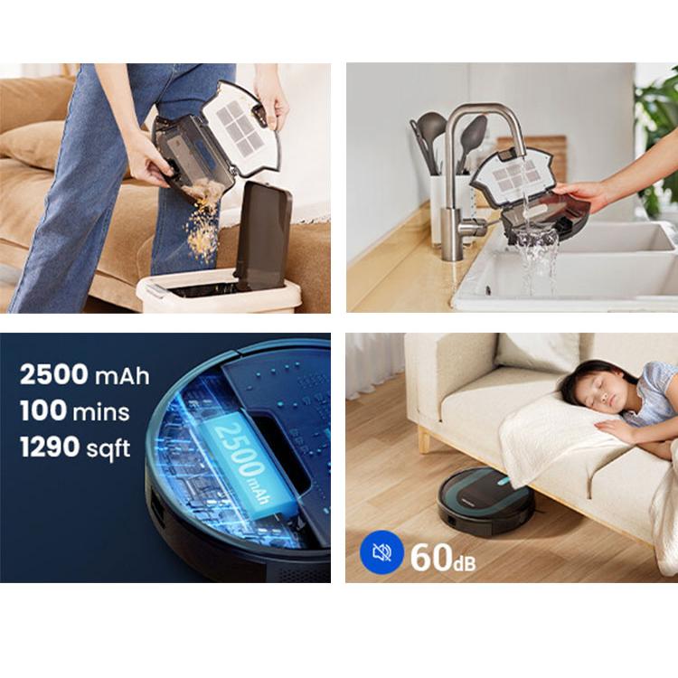 お掃除ロボット ブラシ モップ掛け 自動充電 薄型 リモコン付 アプリ
