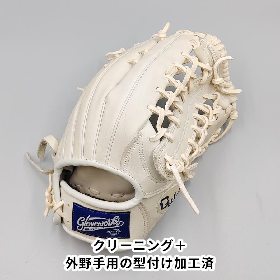 クリーニング済み 】 グラブワークス 硬式グローブ / 外野手用 型付け