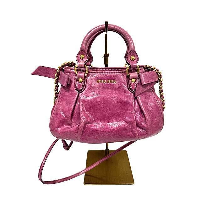 miu miu（ミュウミュウ） 【中古】miumiu バッグ ハンドバッグ 2WAY