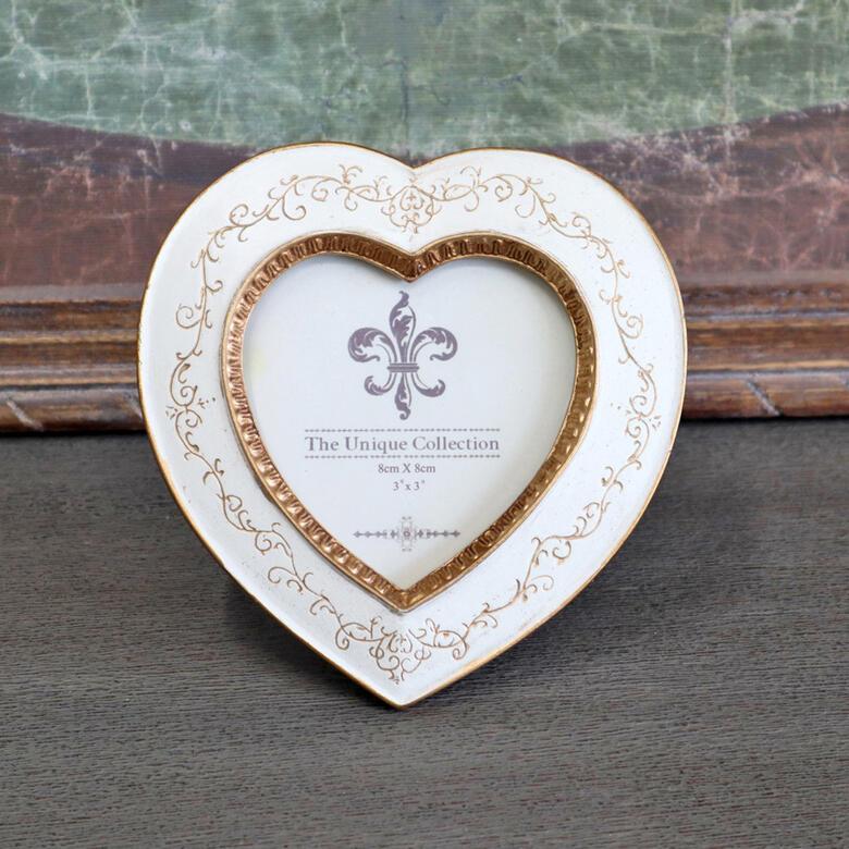 ミニフォトフレーム アンティークホワイト 3種類より選択 アンティーク