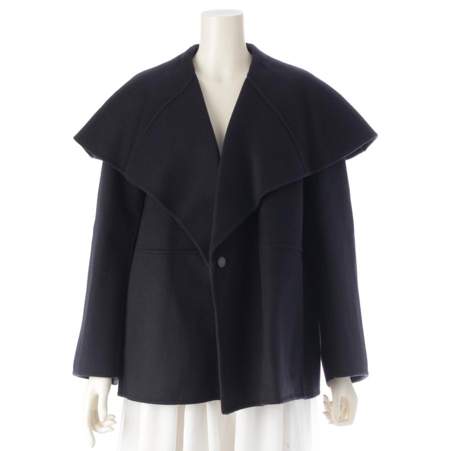 DRAWER（ドゥロワー） ウール ケヌキ ビッグカラー ショート コート