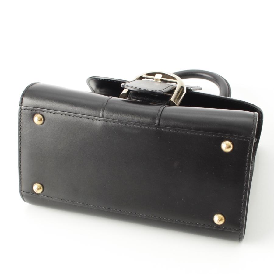 DELVAUX（デルヴォー） ブリヨン ミニ ボックスカーフ ミラー付き 2way