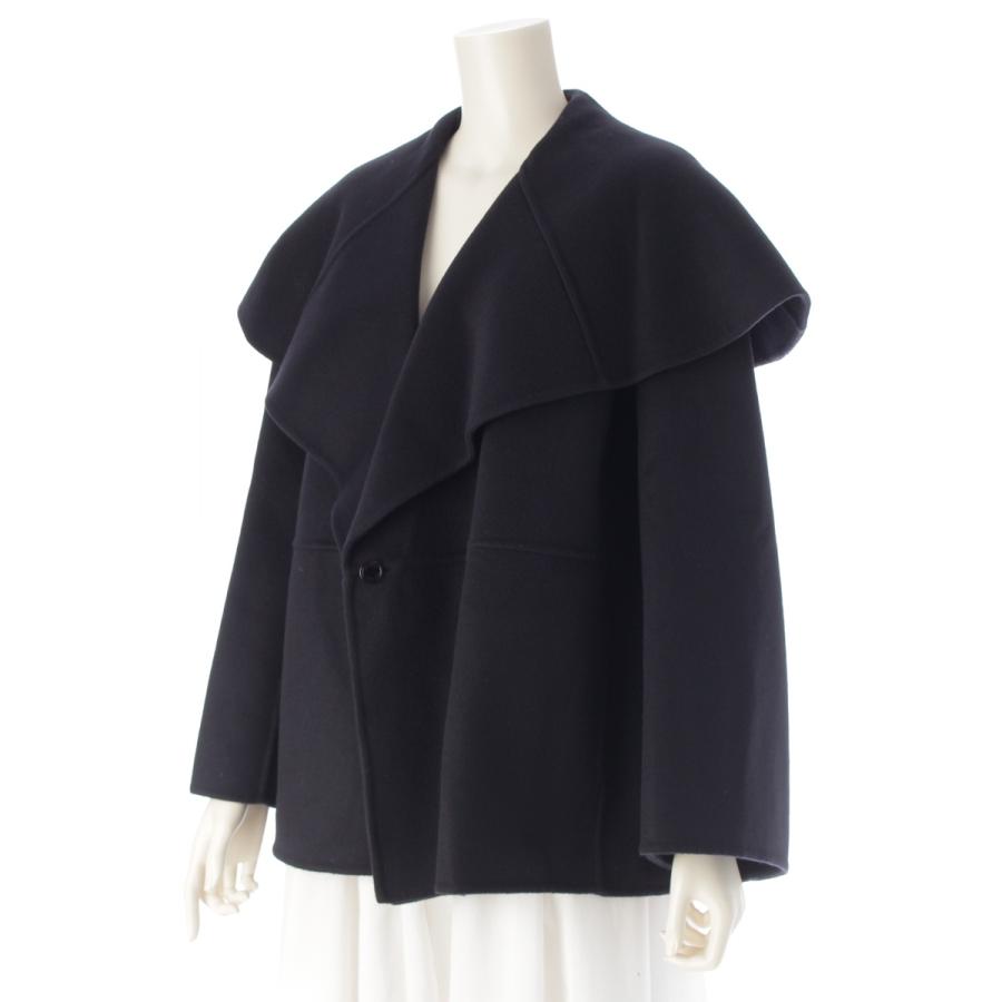 DRAWER（ドゥロワー） ウール ケヌキ ビッグカラー ショート コート