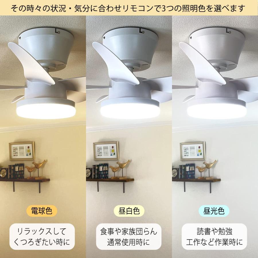 リュウド（REUDO） シーリングファンライト 5枚羽根 LEDライト内蔵