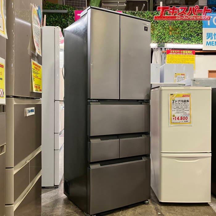 展示品 SHARP 429L 6ドア冷蔵庫 SJ-MF43M 展示による小傷あり シャープ