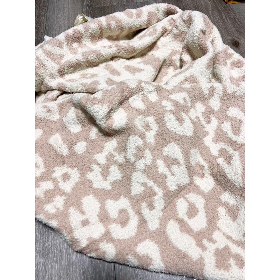 ヒョウ柄 ブランケット 膝かけ おしゃれ レオパード ハーフケット