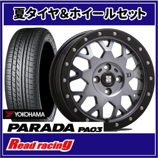 PARADA PA03 エクストリームJ XJ04 14X4.5J 4H/100 +43 ヨコハマ