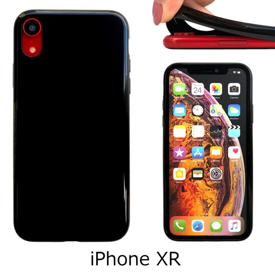 iPhone XR 【 黒TPU 】 iphonexr ソフトケース ソフトカバー ケース