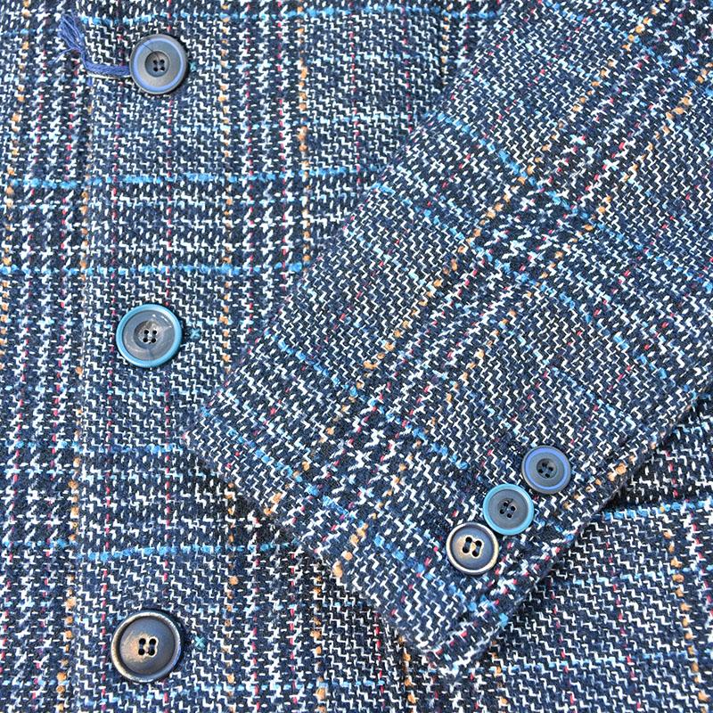 BOB ボブ コート メンズ 秋冬 チェック柄 ロングコート 防寒