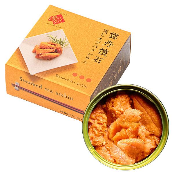 島の人 北海道 蒸し 雲丹 懐石 ウニ うに 缶詰 80g エゾバフンウニ