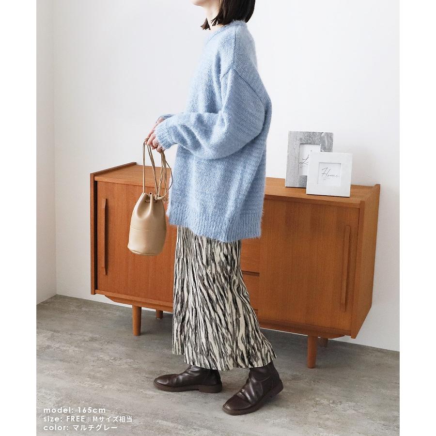 reca（レカ） アニマル柄プリントプリーツスカート 220701 221202