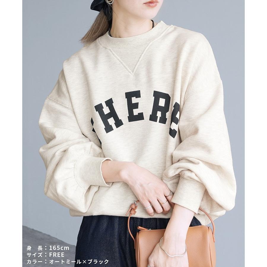 reca（レカ） 裏起毛ロゴプリントプルオーバー bel-blc-5856