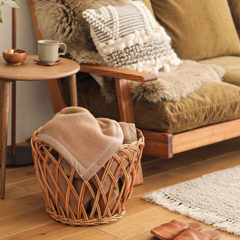 日本製 キャメル100％ あったか毛布 シングル 140×200 ラクダ ひざ掛け