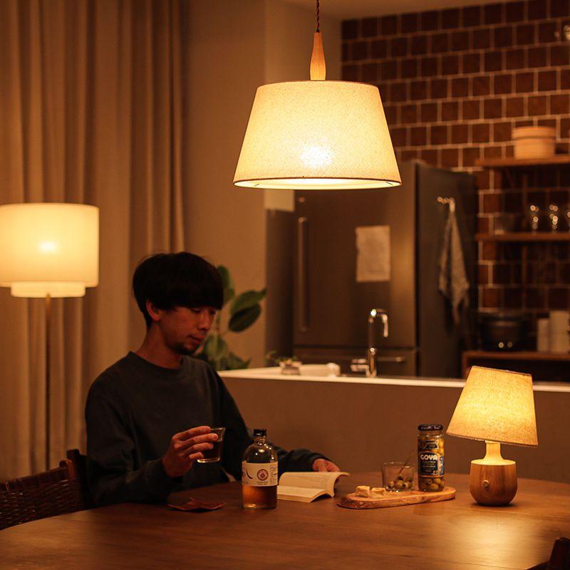 天井照明 ペンダントライト LinenMix 3灯ソケット／スマートLED電球