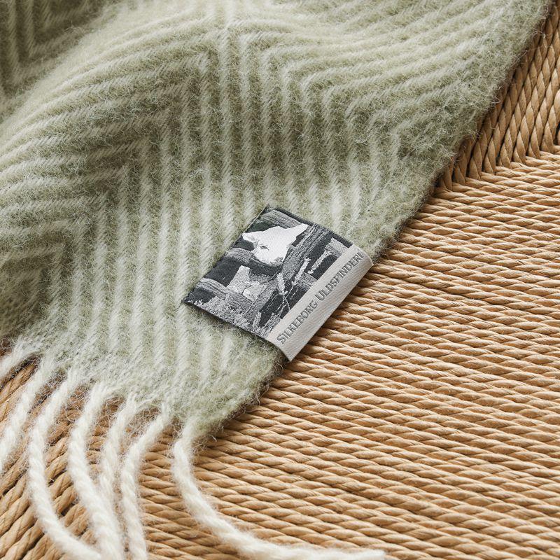 ウールブランケット Silkeborg ダナーヤ グース アイズ ホワイト 130