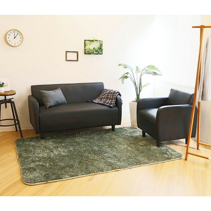 法人様限定販売 応接室ソファ 一人掛け 丸みのあるデザイン 合皮 1人