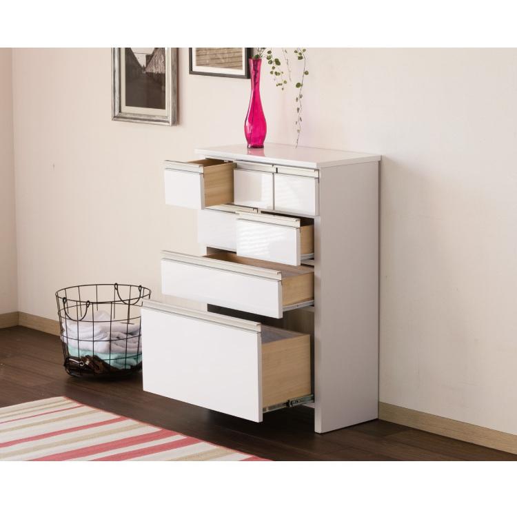 一生紀 サニタリーチェスト 完成品 4段 幅60 奥行30 高さ90 LILIA