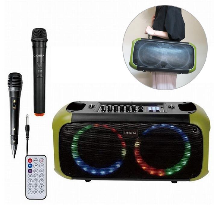スピーカー 大型 イベント サークルLEDパーティースピーカー マイク