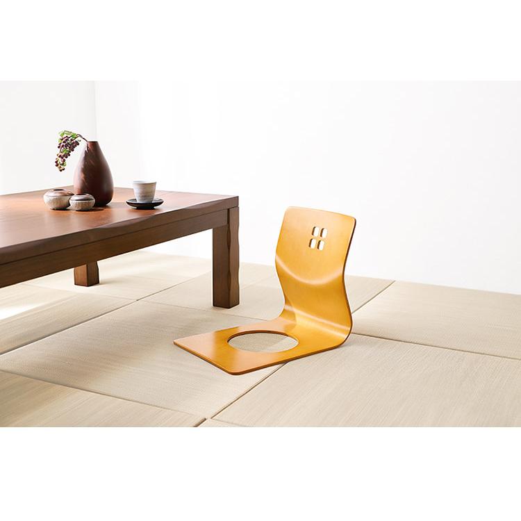 2脚セット 和モダン 曲木座椅子 旅館気分の曲木椅子 天然木 木製