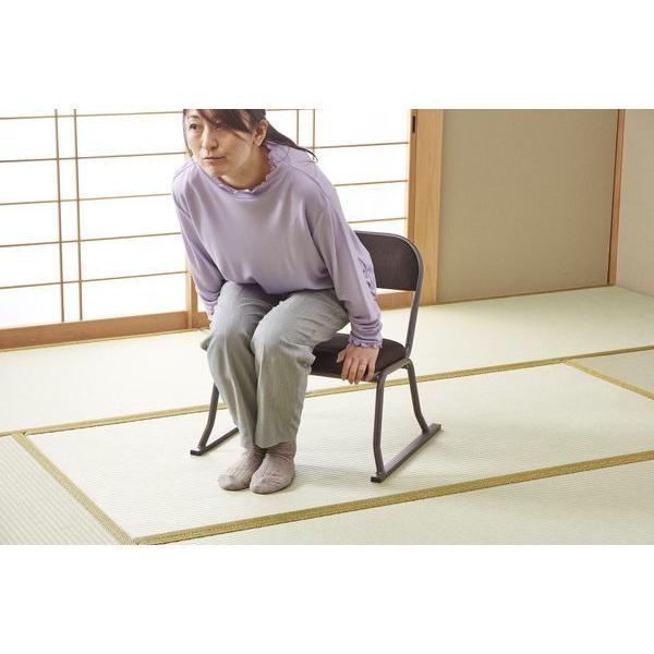 パイプ積み重ね座イス メッシュブラウン N-8402 パール金属 : リコメン