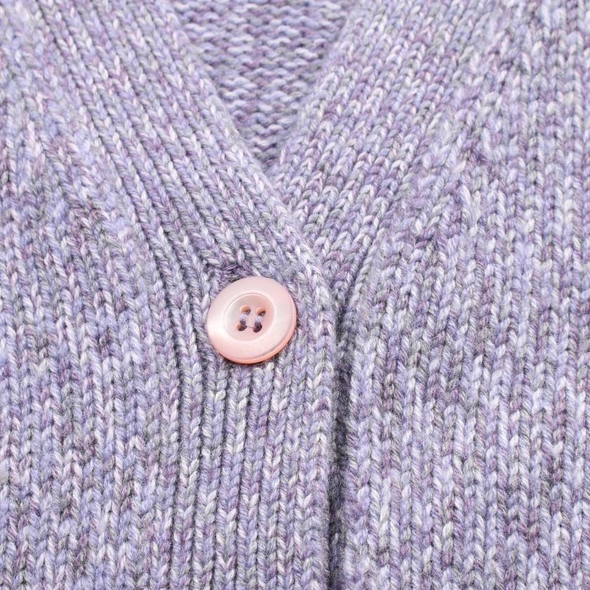 miu miu（ミュウミュウ） カーディガン カシミヤ ウール パープル