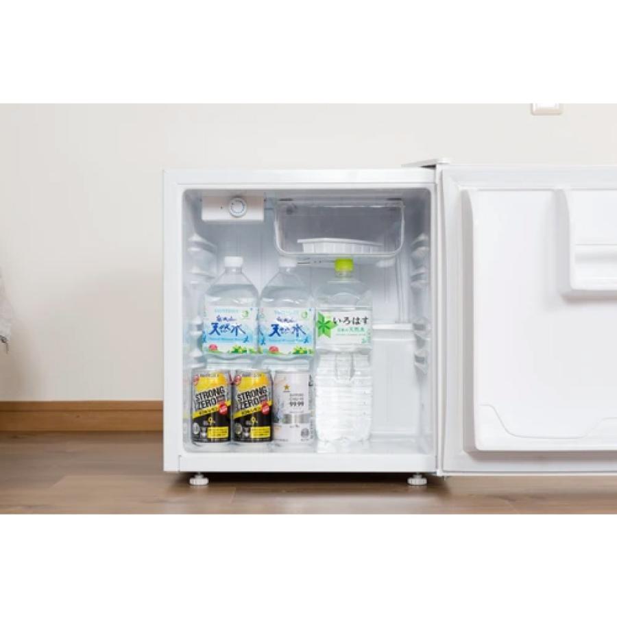 ワンドア両開き冷蔵庫 46リットル 白 ホワイト 小型 コンパクト 部屋用