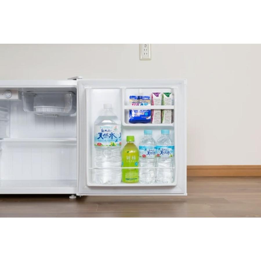ワンドア両開き冷蔵庫 46リットル 白 ホワイト 小型 コンパクト 部屋用
