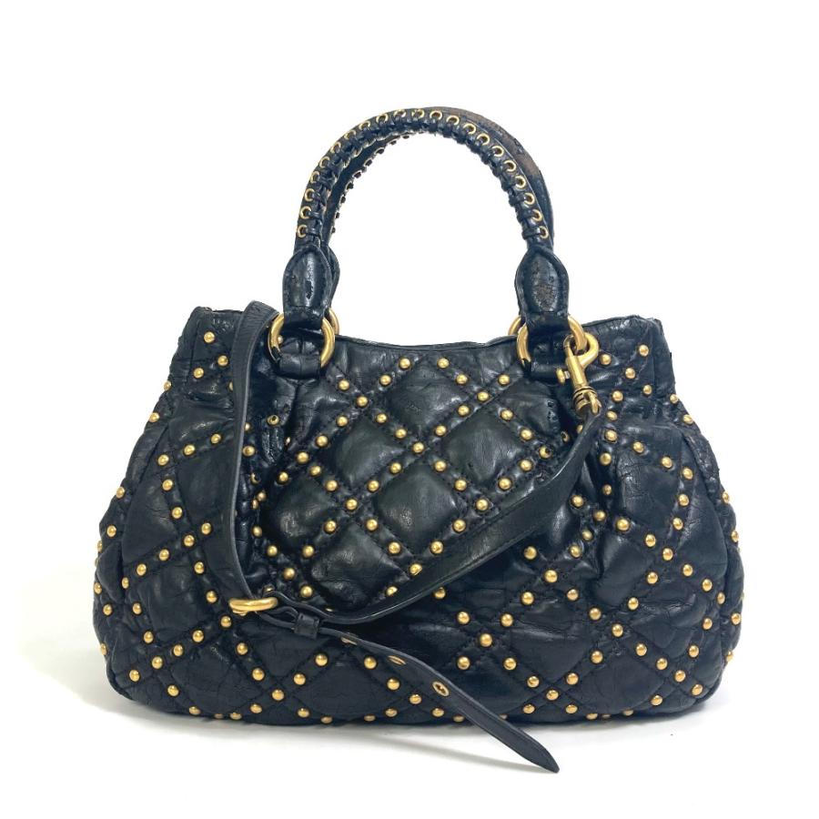 miu miu（ミュウミュウ） キルティング スタッズ 2WAY ショルダー