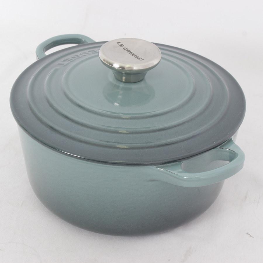 ココット・ロンド 【美品】ル・クルーゼ 18cm オーシャン 21001-18-36