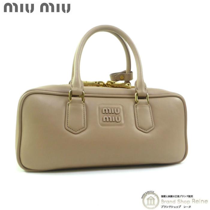 miu miu（ミュウミュウ） アルカディ レザー ハンド ショルダー バッグ