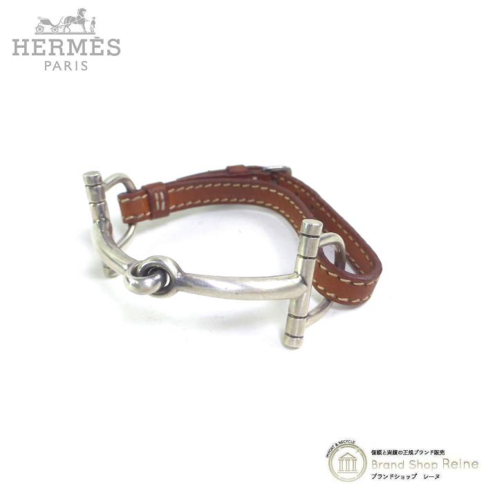 HERMES（エルメス） ホースビット Ag925×レザーベルト ヴィンテージ