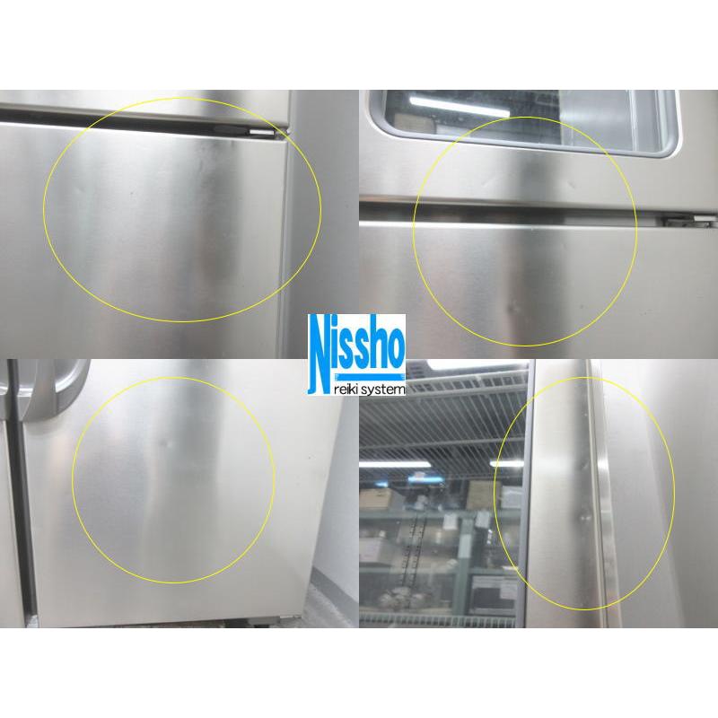 フクシマガリレイ □フクシマ縦型冷蔵庫・URN-120RM6-F(改)・ガラス扉