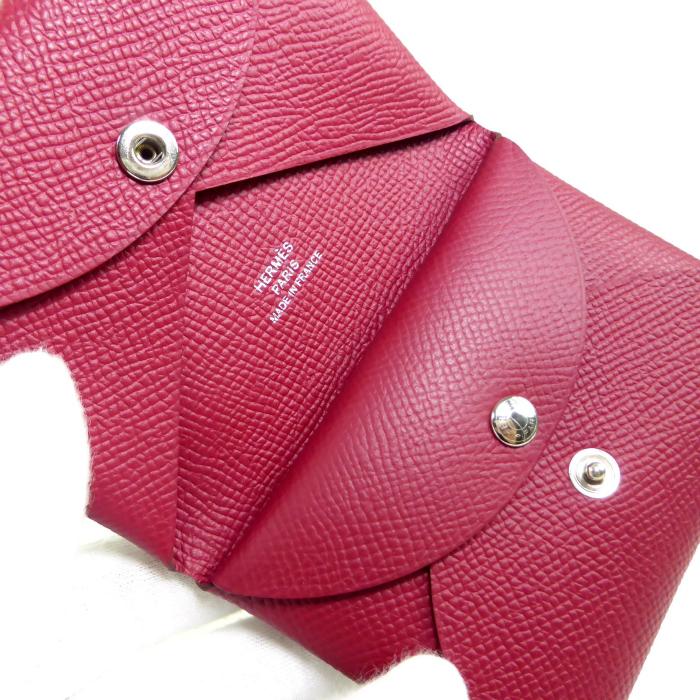 HERMES（エルメス） カルヴィ デュオ ボルドー系 ヴォーエプソン