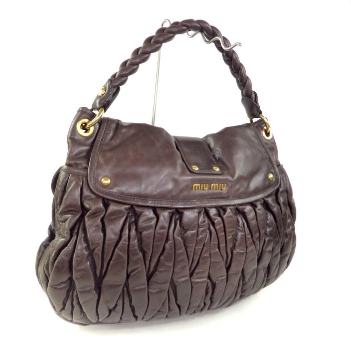 miu miu（ミュウミュウ） マテラッセ 2wayハンド ショルダー バッグ