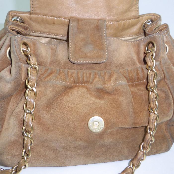 CHANEL（シャネル） スエード チェーン ショルダーバッグ ブラウン