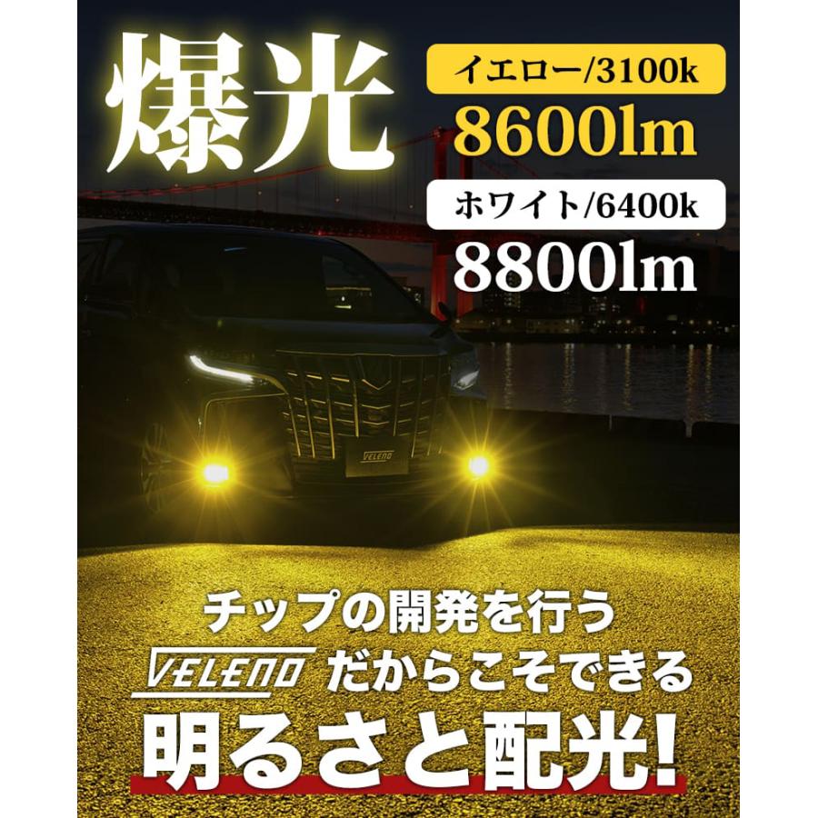 VELENO アウトレット LEDフォグランプ イエロー イエローフォグ