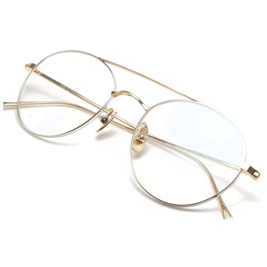 STEADY ステディ メガネ 眼鏡 STD-76 C12 Gold ゴールド シルバー