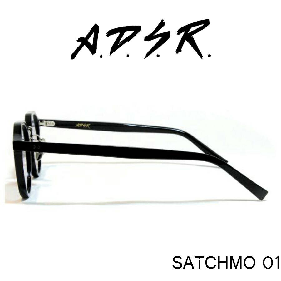 A.D.S.R. adsr サングラス SATCHMO サッチモ 01 ブラック シルバー