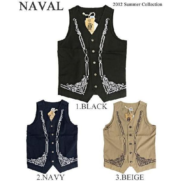 NAVAL ベスト 刺繍 メンズ☆ クラシカルな雰囲気を与えてくれるナバル