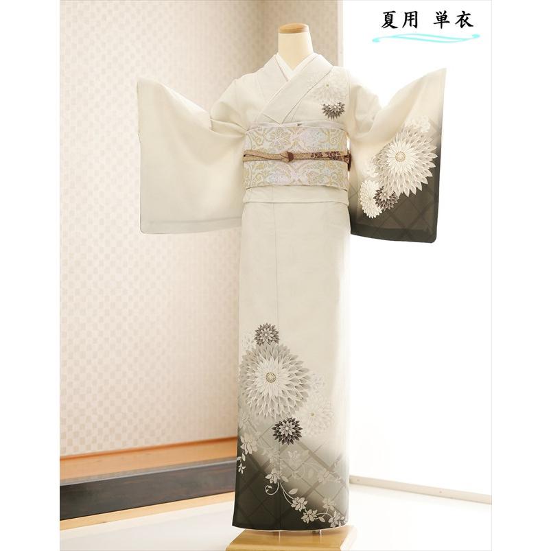 夏用 単衣 訪問着レンタル sh1159 着物レンタル フルセット ママ 母親